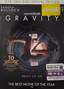NEW Gravity Sandra Bullock 2013 DVD Two Disc Special Edt.Still Factory SEALED - Picture 1 of 4