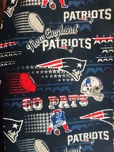 NEW ENGLAND PATRIOTS RETRO Cotton Fabric “BIG” BTHY 18”x58” - Picture 1 of 2