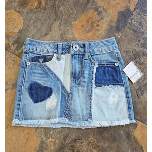 Guess Los Angeles Wahses Hart Girl's Denim Skirt Size 7 - Picture 1 of 10