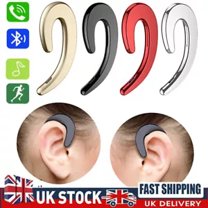*BONE CONDUCTION WIRELESS BLUETOOTH HEADPHONES EARHOOK SPORTS EARBUDS EARPHONE - Picture 1 of 25