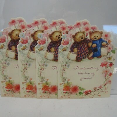 Hallmark Mary's Bears 4 tarjetas de San Valentín Mary Hamilton sin usar sin sobres  Foto 1 de 4