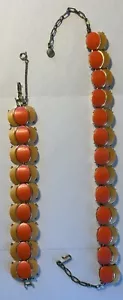 Vintage Necklace & Bracelet Set Looks 60’s So Cool ! - Picture 1 of 12