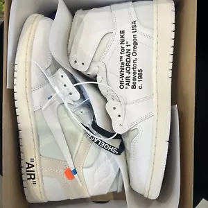 Nike Air Jordan 1 High Retro Off White NRG - UK9 / US10 - AQ0818-100 New Unworn - Picture 1 of 13