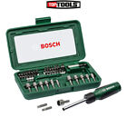 Bosch 2607019504 46 Piece Ratchet Screwdriver Bit Socket Set In Case