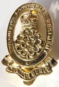 The Queen's Lancashire Regiment CAP BADGE 1-3/4" Metal Staybrite - Bild 1 von 1