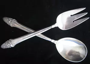 Sovereign ~ Old Sterling 1941 2 piece Salad Set ~ by Gorham Silver - Picture 1 of 9