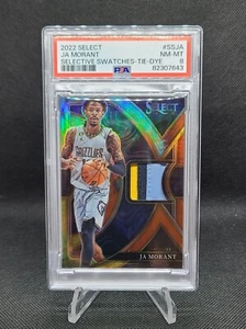 2023 Select Ja Morant Muestras Selectivas Tie-Dye Prizm /25 Parche de 3 Colores PSA 8 - Imagen 1 de 3