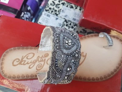  naughty monkey Brand woman's sandles sz 7.5 - Image 1 of 3