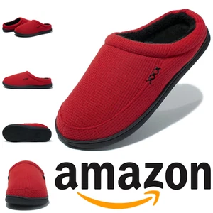 Womens Memory Foam Slippers Size 4 - 5 Cozy Fleece Lined Slip on Indoor Outdoor - Picture 1 of 9