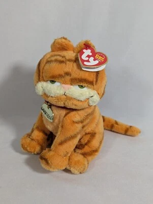 GARFIELD THE CAT Movie TY Beanie Baby Plush Collectible Animal  NEW wTAGS - Image 1 of 4