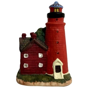 Night Light Cover For Bulb Decor Resin Red Lighthouse Figurine - Picture 1 of 6