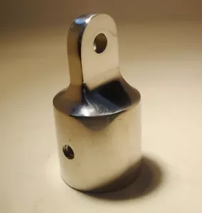 EYE END Bimini Boat Hardware Stainless Steel 316 Grade Fitting - Top Cap 1" - Foto 1 di 3
