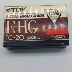 TDK VHS-C E-HG TC-20 44m Extra High Grade - Foto 1 di 7