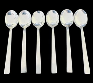 Vintage BOAC Airline Edelstahl Kaffeelöffel 4 1/2" Menge 6 Löffel - Bild 1 von 4