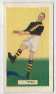 1934 Hoadleys Chocolate Victorian Footballers (6) J. TITUS Richmond # - Picture 1 of 2