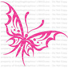 Gothic Butterfly Vinyl Decal Auto Tattoo Filigree Sticker Curly Car Vehicle  