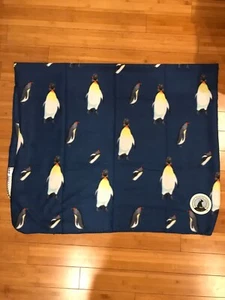 Manta de lana National Wild Life Federation azul pingüino NUEVA 62 x 38 - Imagen 1 de 3