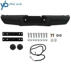 Rear Step Bumper Assembly For 2008 2009-2016 Ford F-250 Super Duty Black Steel - Picture 1 of 12