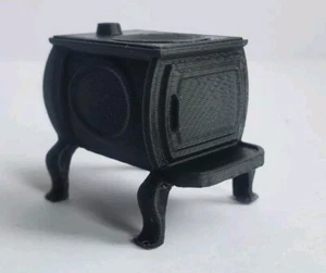 Stove for 1/24 1/25 Railroad Garage Diorama Shop Display Miniature G - Picture 1 of 11