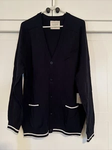 Five Four Nick Wooster Navy Blue Cardigan Size XL NWT - Picture 1 of 2