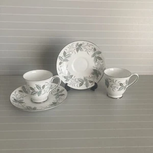 TUSCAN RONDELEY BONE CHINA CUP AND SAUCER X2 - F434 - Picture 1 of 24