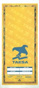 Taesa ticket jacket wallet yellow w/white border [1041] Buy 4+ save 50% - Picture 1 of 1