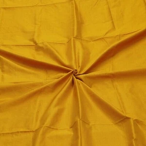 Vintage Naranja 100% Seda Pura Telar de Mano Sari Retazos 4.6m Manualidades - Imagen 1 de 4