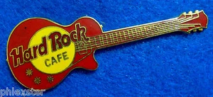PROCESS PROTOTYPE NO NAME RED GIBSON LES PAUL GUITAR MESH #4 Hard Rock Cafe PIN - Imagen 1 de 1