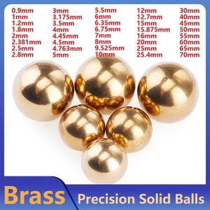 H62 Brass Solid Ball Precision Beads Smooth Sphere Diameter 0.9mm 1mm - 70mm - Picture 1 of 8