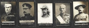 Tarjetas de cigarrillo Boer War Heroes & Personalities X 5 Ogden's Guinea - respaldo liso - Imagen 1 de 1