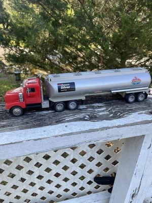 1997 Amoco Silver Oil Company 1:64 Diecast Semi Truck (No Box) - Image 1 of 4