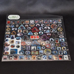 Godzilla 100 Piece Sticker Set Official Godzilla Store Holographic 9" X 8" Sheet - Picture 1 of 15