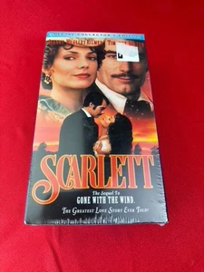 VTG Scarlett Sequel Gone with the Wind VHS Special Collectors Edition New Sealed - Picture 1 of 4