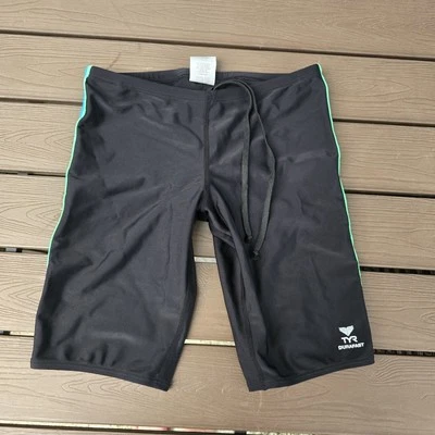 Traje de baño TYR para hombre sólido Brites nailon Jammer cordón azul/verde 32 nueva muestra  Foto 1 de 3