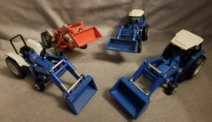 Ford Tractor Front Loaders 7740, 5640, TW-35, 8N, 1/64 Lot of 4 VTG Ertl Diecast - Picture 1 of 9