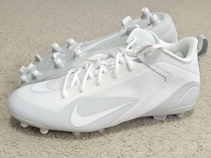 Nike Alpha Huarache 8 Varsity Lacrosse Men's Cleats White CZ6558-110 Multiple Sz - Picture 1 of 10
