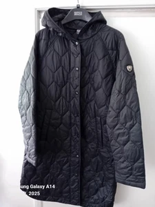 Tresspass Damen Gr. 12 Medium Schwarz Mantel mit Kapuze - Bild 1 von 8
