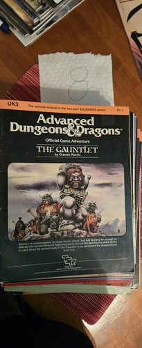 Module Advanced Dungeons & Dragons UK3 9111 The Gauntlet - AD&D TSR - Occasion