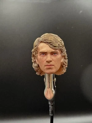 Anakin Skywalker Personalizado Star Wars Serie Negra SHF 6” 1/12 Cabeza Esculpida ROJOS Azul Foto 1 de 4