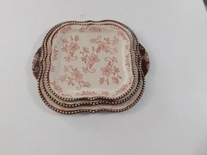 TEMPTATIONS FLORAL LACE 3 STÜCK SNACK SERVIERTABLETTS BEDINGUNGEN KUCHEN BONBONIERE - Bild 1 von 8