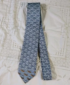 M.C. Escher The Art Of Transformer Seidenkrawatte Abstrakt Französisch Blaufisch Boote  - Bild 1 von 9