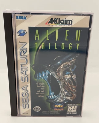 Alien Trilogy Sega Saturn CIB Complete Manual Case Disc Tested USA Long Box - Image 1 of 4