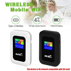 4G 5G LTE Tragbare Mobiler Wireless WLAN Router Hotspot WiFi Modem SIM Karte - Bild 1 von 14