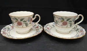 Noritake La Prada #4703 Cups & Saucers - 2 Sets - Picture 1 of 8