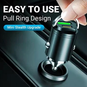 Mini 100W PD QC Pull Fast Charging Car Charger USB Car Phone C Charger L8D8 - Picture 1 of 9