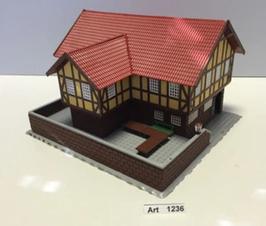 Heljan 1789 H0 Landgasthof mit Terasse,fertig geklebt, 1:87, selten und RAR - Bild 1 von 7