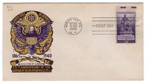 #902 Emancipation Lincoln 13th Ammendment 1940 FDC - Staehle - Picture 1 of 2