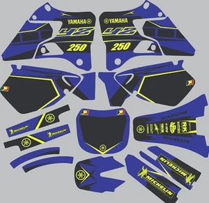 Blue Highlighter YAMAHA GRAPHICS YZ 250 YZ250 1996 1997 1998 1999 2000 2001 - Picture 1 of 1