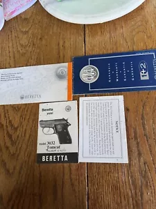 Beretta 3032 Tomcat Vintage Owners Manual - Picture 1 of 1