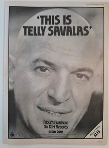 TELLY SAVALAS This Is Telly Savalas 1975 DJM Records Musikwoche Werbung Poster - Bild 1 von 2